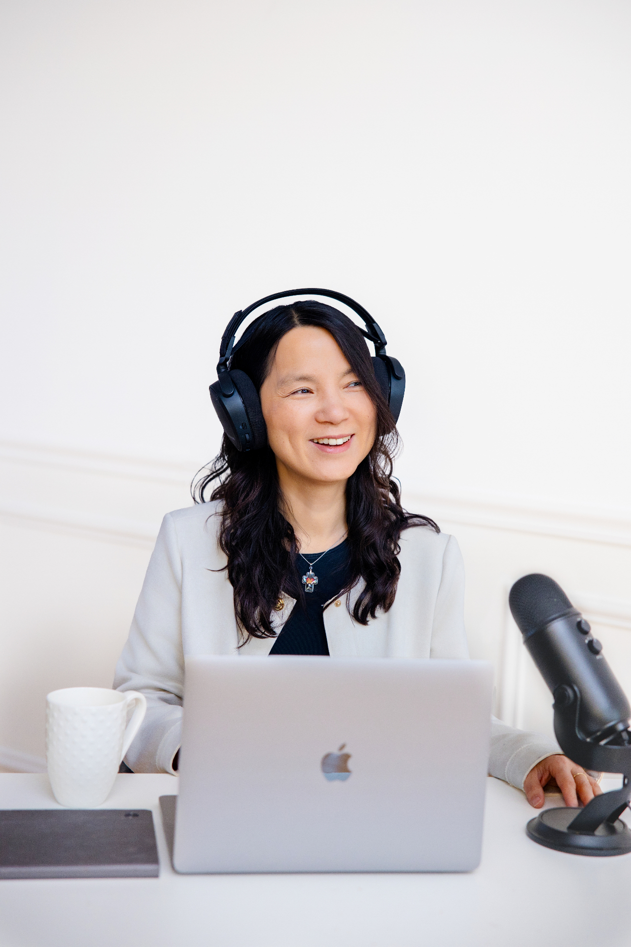 Soojin Jun at her desk